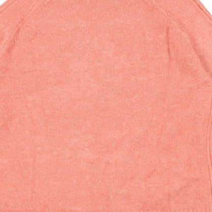 Marks and Spencer Womens Red Round Neck Acrylic Pullover Jumper Size M
