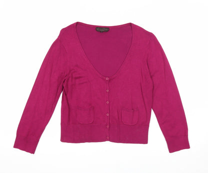 Womens UK Size S Great Plains Purple Cardigan Jumper