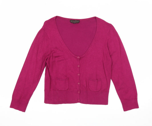 Womens UK Size S Great Plains Purple Cardigan Jumper