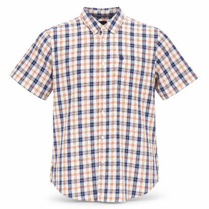 Mens UK Size M Lincoln Multicoloured  Button-Up Short Sleeve Casual Shirt