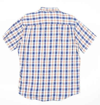 Mens UK Size M Lincoln Multicoloured  Button-Up Short Sleeve Casual Shirt