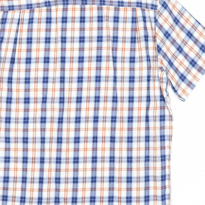 Mens UK Size M Lincoln Multicoloured  Button-Up Short Sleeve Casual Shirt
