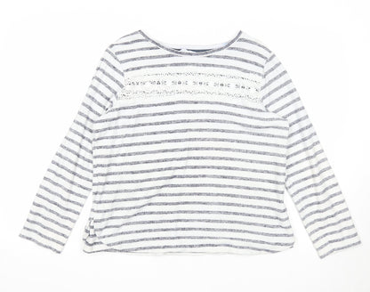 Womens UK Size 14 Falmer Heritage White Pullover Jumper