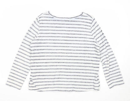 Womens UK Size 14 Falmer Heritage White Pullover Jumper