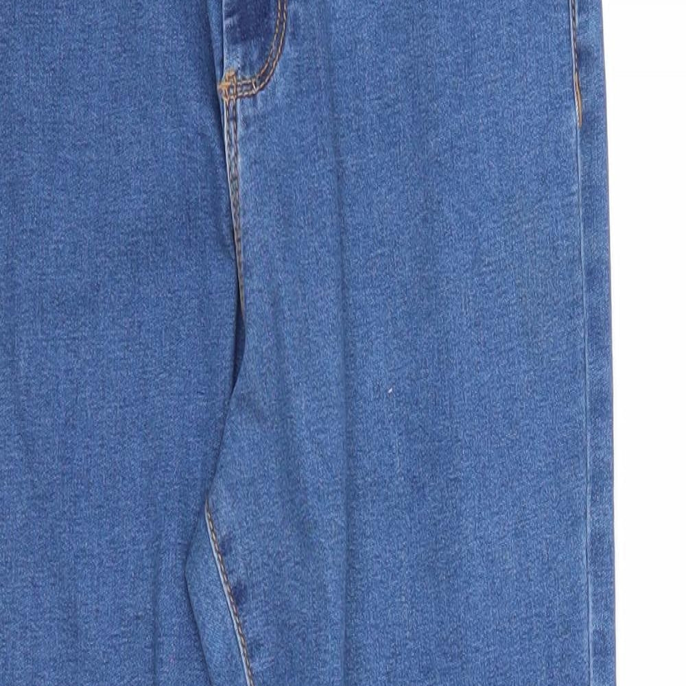 Denim & Co. Womens Blue Cotton Jegging Jeans Size 12 Regular Zip