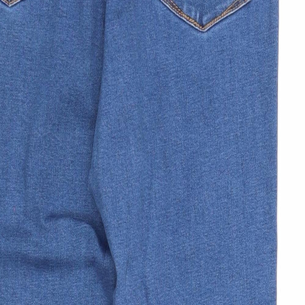 Denim & Co. Womens Blue Cotton Jegging Jeans Size 12 Regular Zip