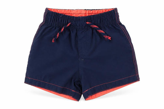 Rebel Boys Blue Polyester Cropped Trousers Size 12-18 Months Drawstring