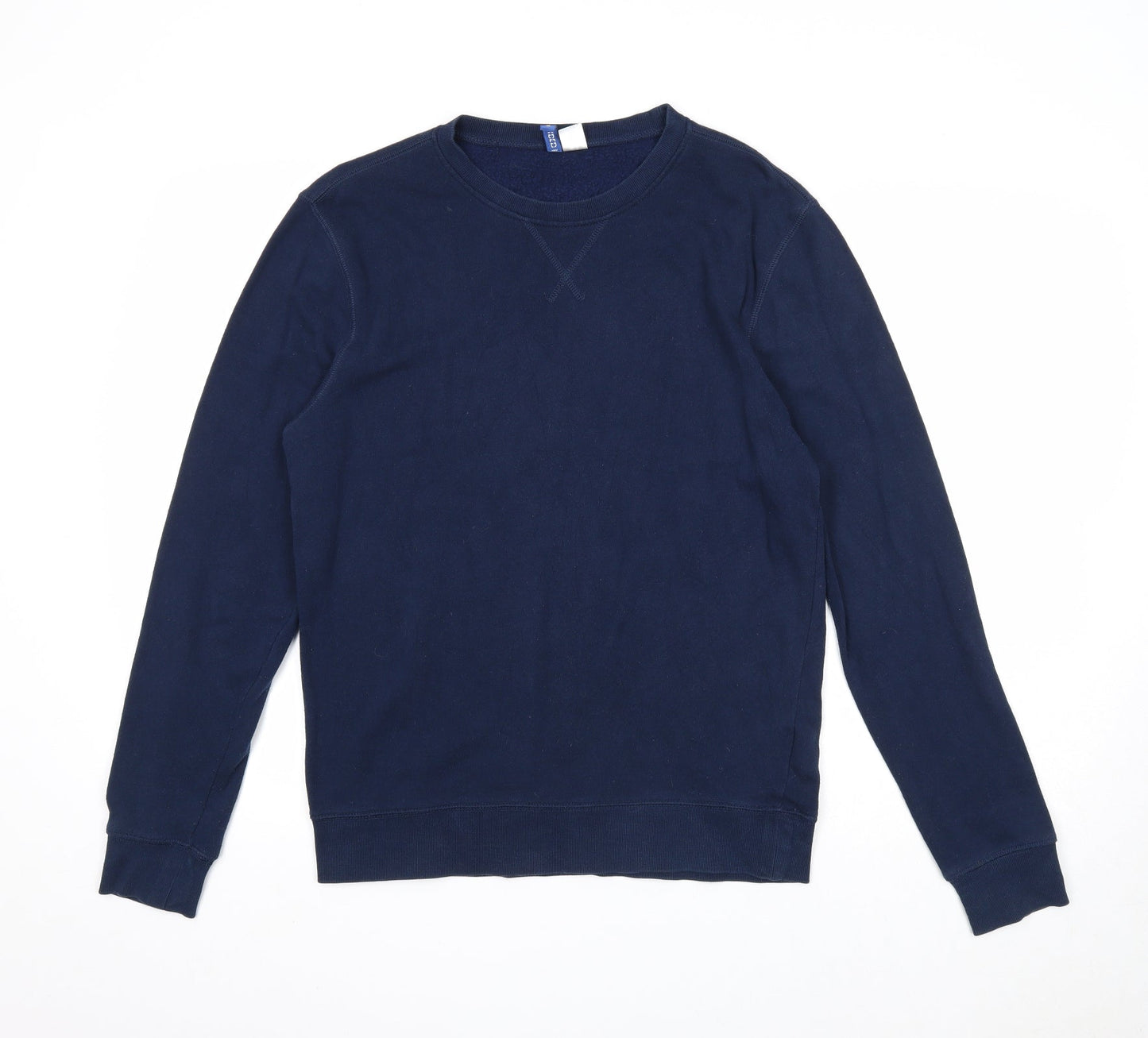 Mens UK Size S Divided Blue Pullover Sweatshirt