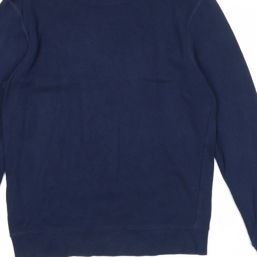 Mens UK Size S Divided Blue Pullover Sweatshirt