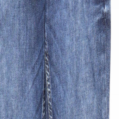 &Denim Womens Blue Cotton Skinny Jeans Size 25 in L30 in Regular Zip