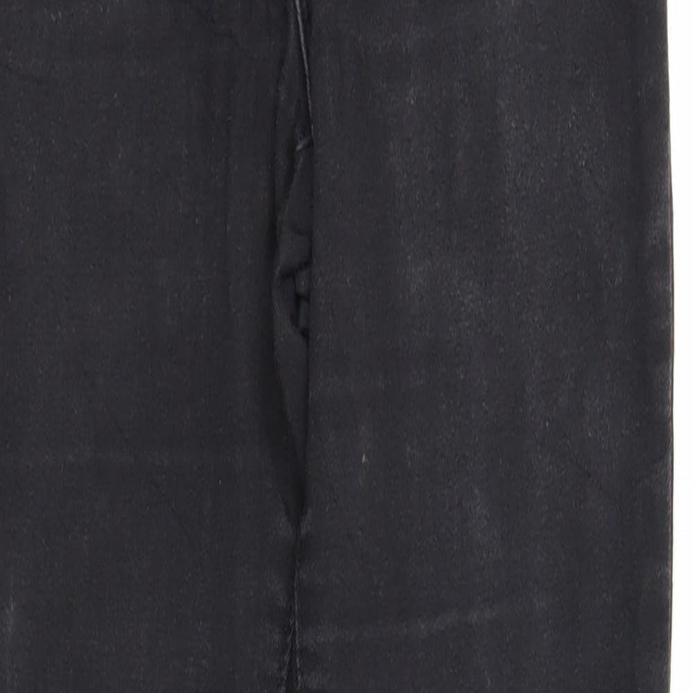 Denim & Co. Womens Black Cotton Skinny Jeans Size 8 Regular Zip