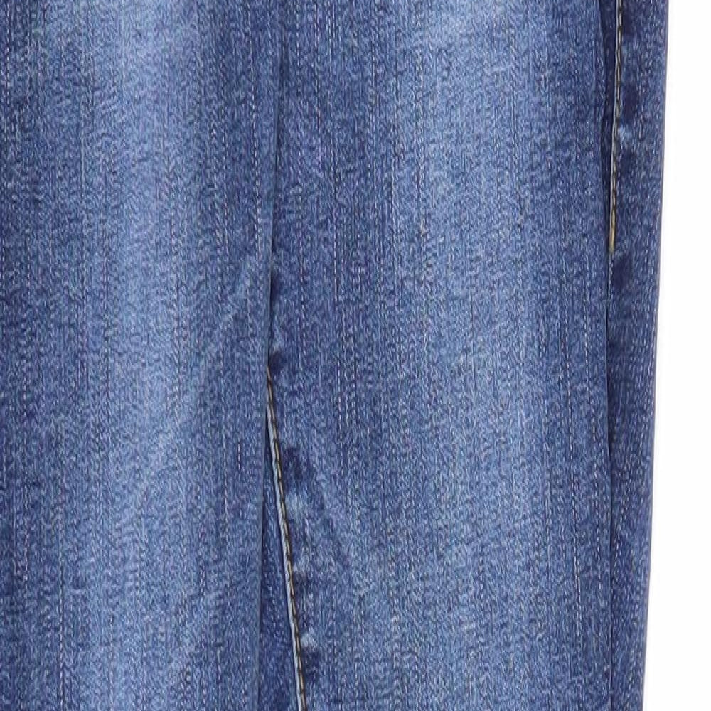 Womens UK Size XS Preworn Regular Fit Skinny Blue Jeans