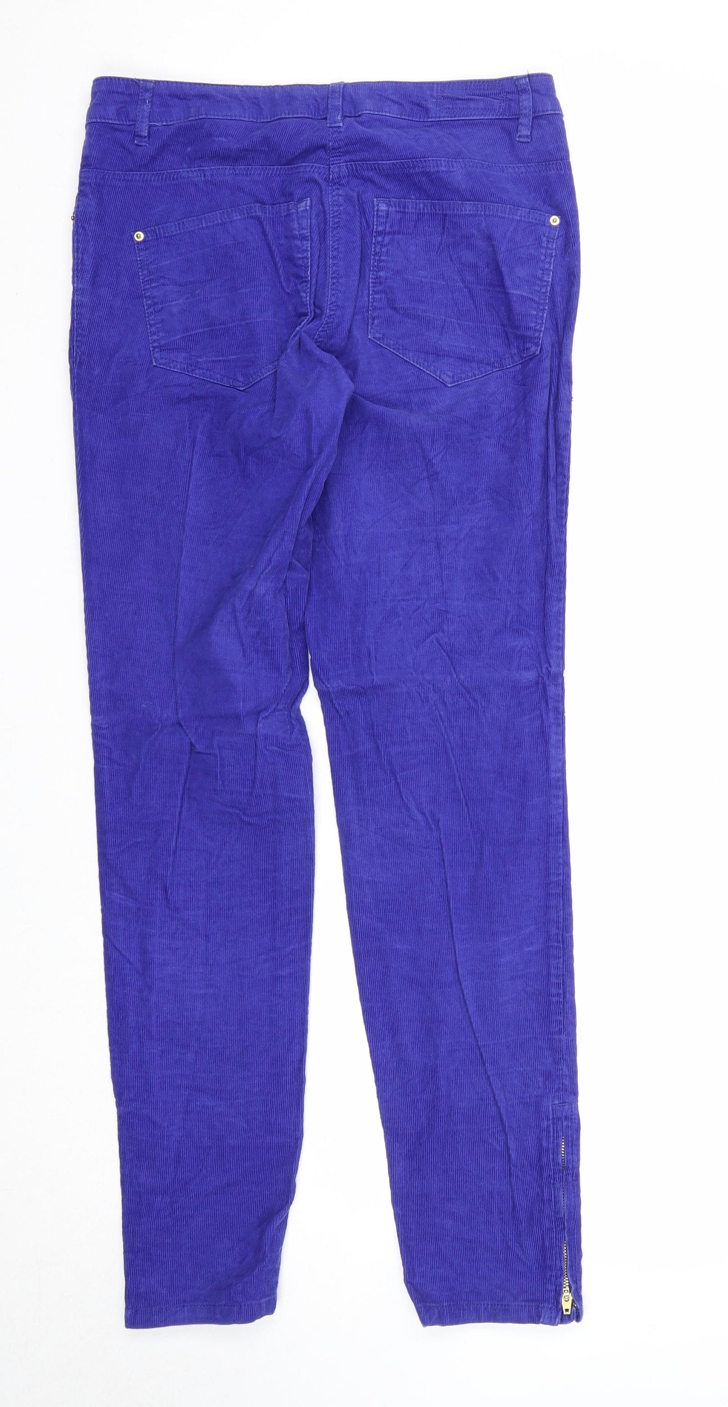 Womens UK Size 8 H&M Regular Fit  Blue Trousers