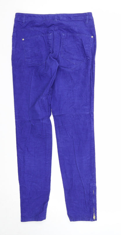 Womens UK Size 8 H&M Regular Fit  Blue Trousers