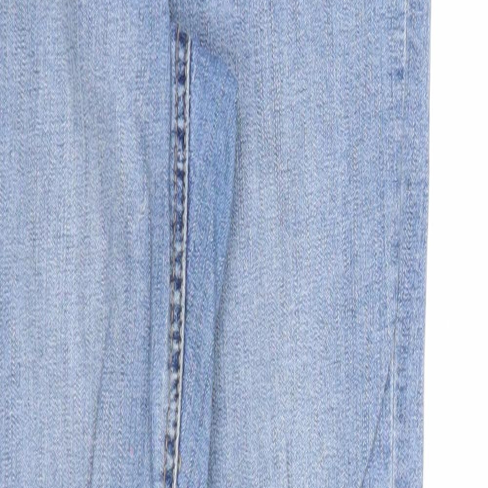Denim & Co. Womens Blue Cotton Skinny Jeans Size 8 Regular Zip