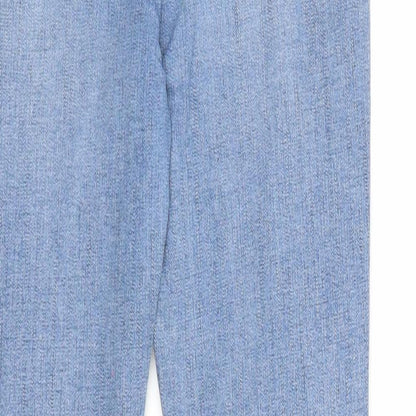 Denim & Co. Womens Blue Cotton Skinny Jeans Size 8 Regular Zip