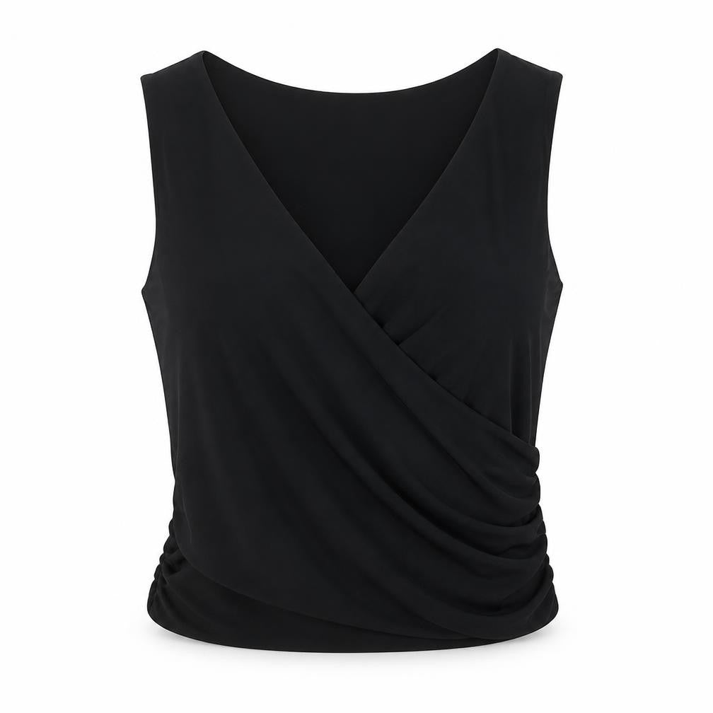 Womens UK Size 8 PRETTYLITTLETHING Black Basic Tank