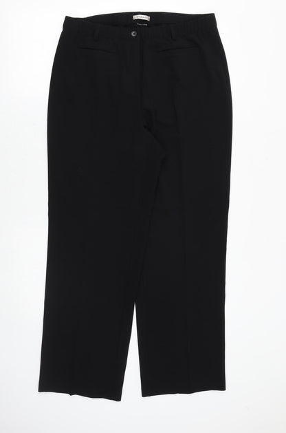 Womens UK Size 32 in Damart Regular Fit  Black Trousers