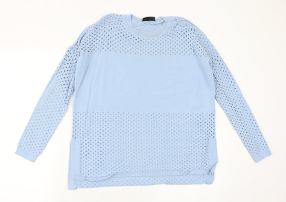 Womens UK Size 8 Topshop Blue Pullover Jumper