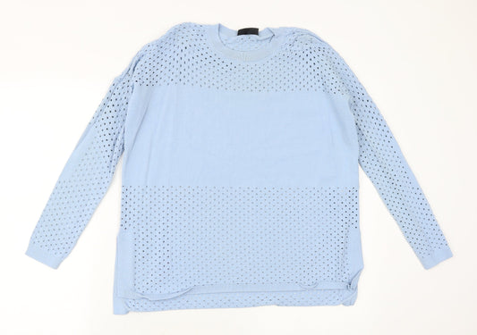 Womens UK Size 8 Topshop Blue Pullover Jumper