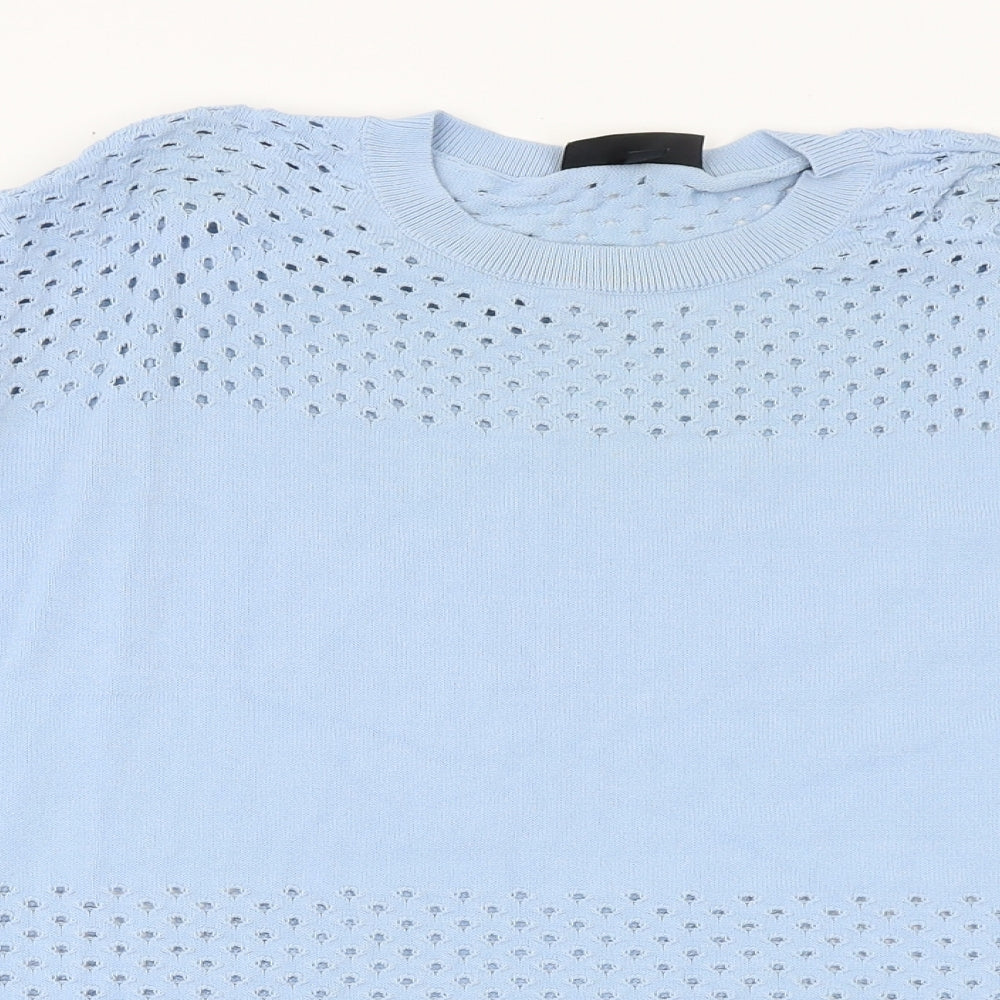 Womens UK Size 8 Topshop Blue Pullover Jumper