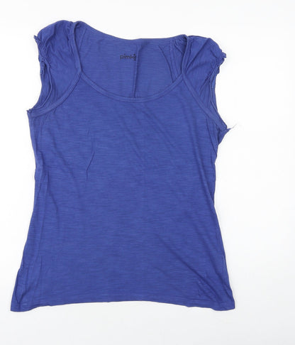 Womens UK Size L Pimkie Purple Basic T-Shirt
