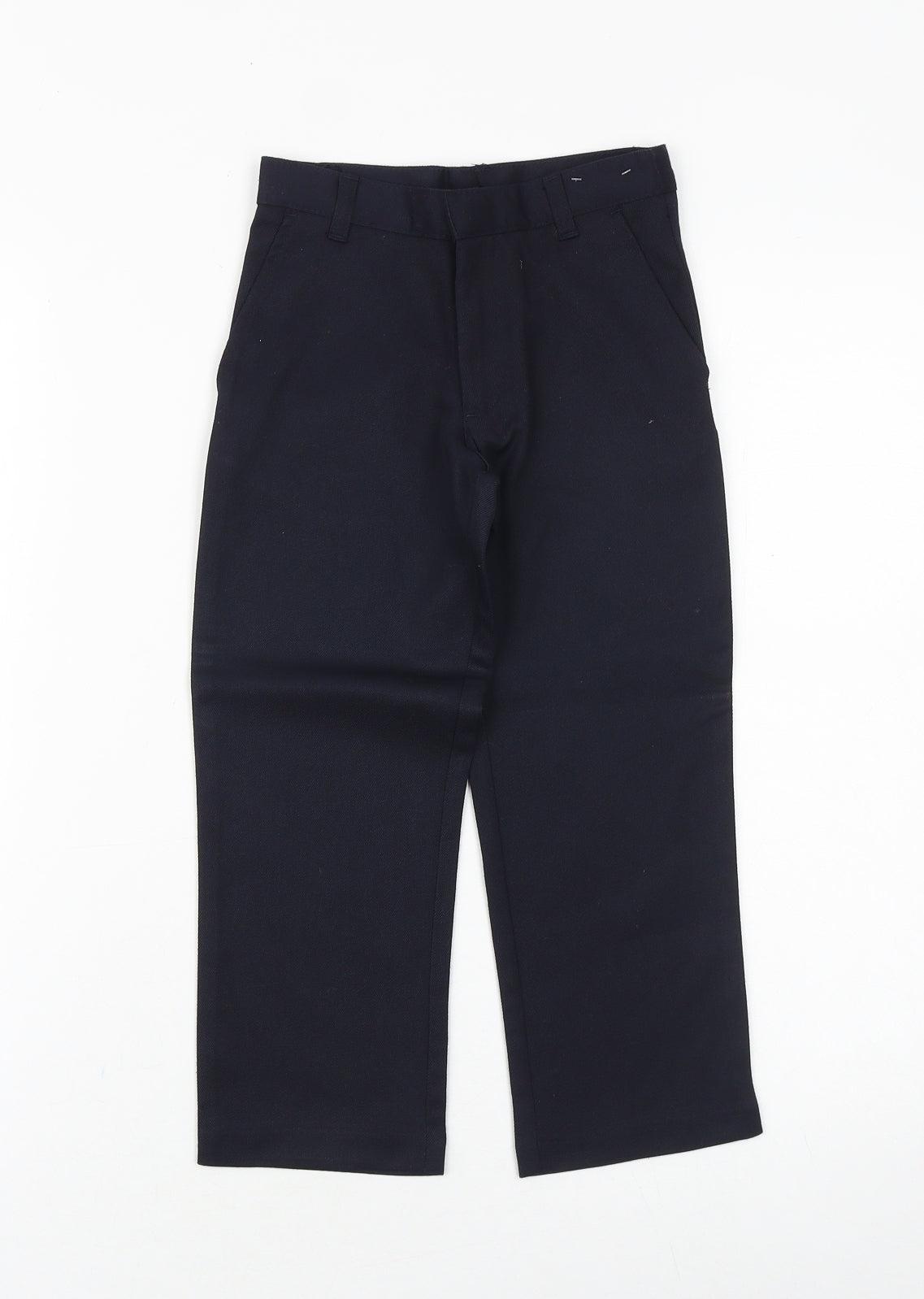 George Boys Blue Viscose Dress Pants Trousers Size 4-5 Years Regular Zip