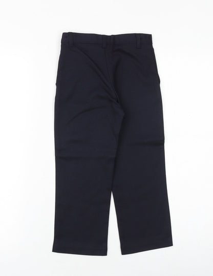 George Boys Blue Viscose Dress Pants Trousers Size 4-5 Years Regular Zip