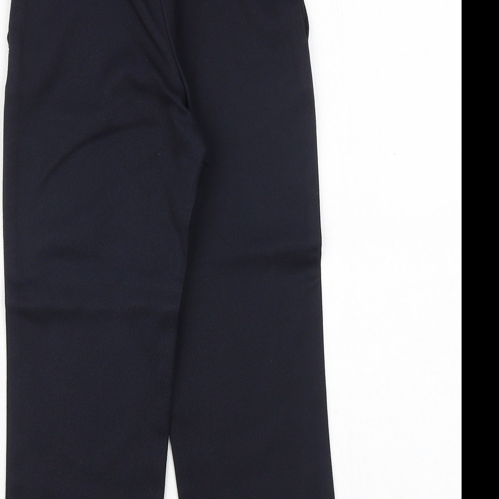 George Boys Blue Viscose Dress Pants Trousers Size 4-5 Years Regular Zip