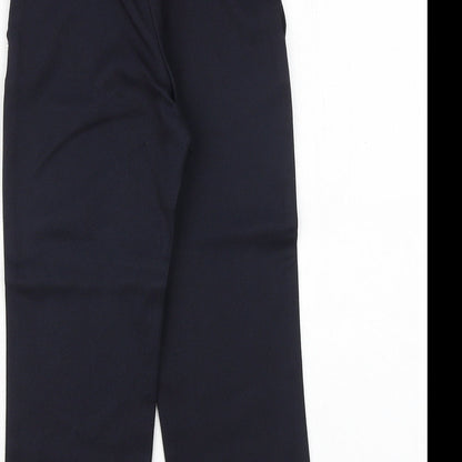 George Boys Blue Viscose Dress Pants Trousers Size 4-5 Years Regular Zip