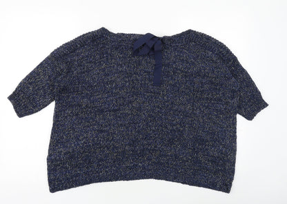Womens UK Size 10 Phase Eight Blue Pullover Jumper