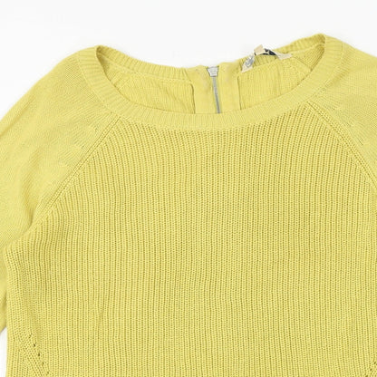 Womens UK Size 14 M&Co Yellow Pullover Jumper