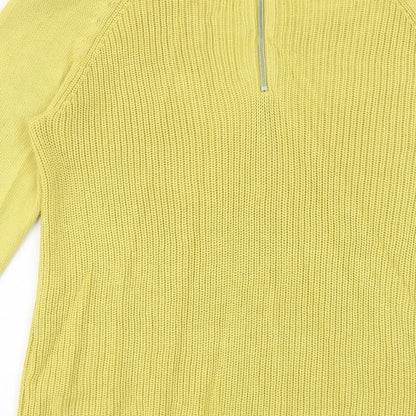 Womens UK Size 14 M&Co Yellow Pullover Jumper