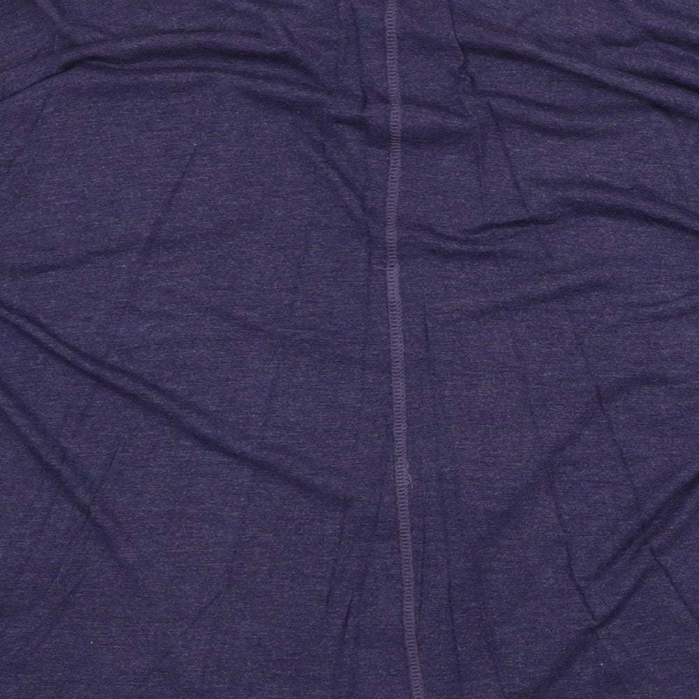 F&F Womens Blue Viscose Basic Blouse Size 10 Boat Neck