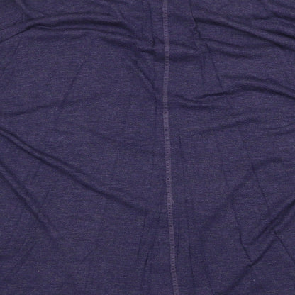 F&F Womens Blue Viscose Basic Blouse Size 10 Boat Neck