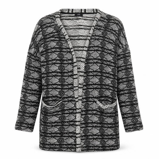 Womens UK Size 8 F&F Black Cardigan Jumper