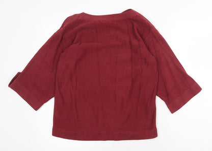 Womens UK Size 14 Debenhams Red Pullover Jumper