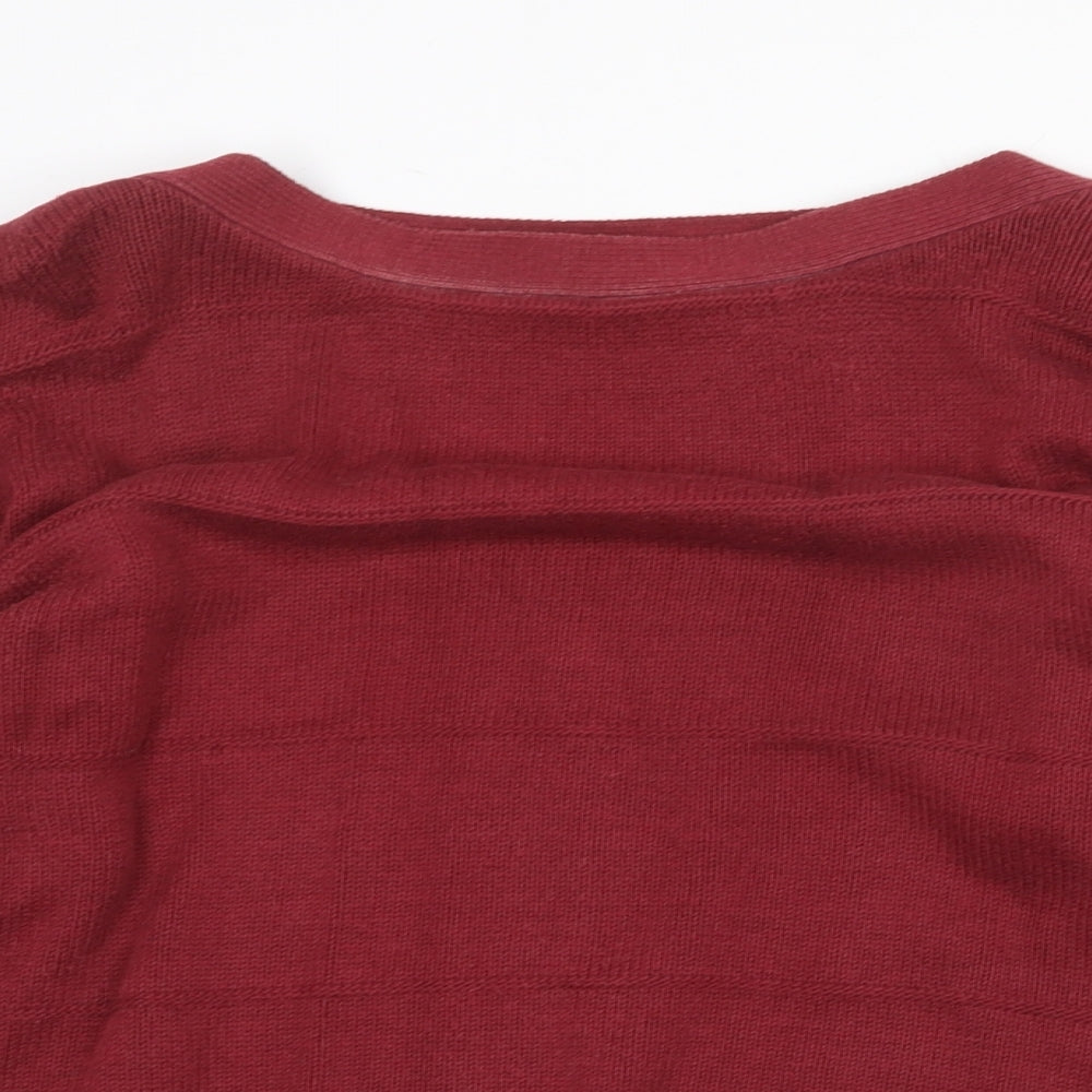 Womens UK Size 14 Debenhams Red Pullover Jumper