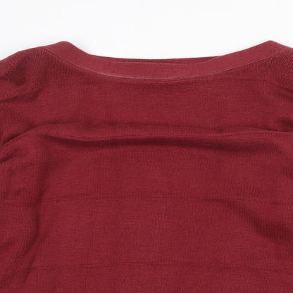 Womens UK Size 14 Debenhams Red Pullover Jumper