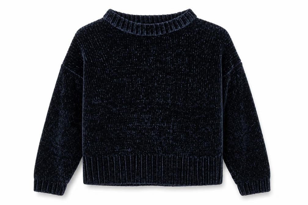 Marks and Spencer Womens Blue Round Neck Polyester Pullover Jumper Size M