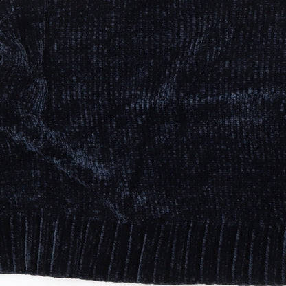 Marks and Spencer Womens Blue Round Neck Polyester Pullover Jumper Size M