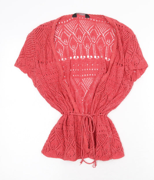 Womens UK Size 14 Dorothy Perkins Red Cardigan Jumper