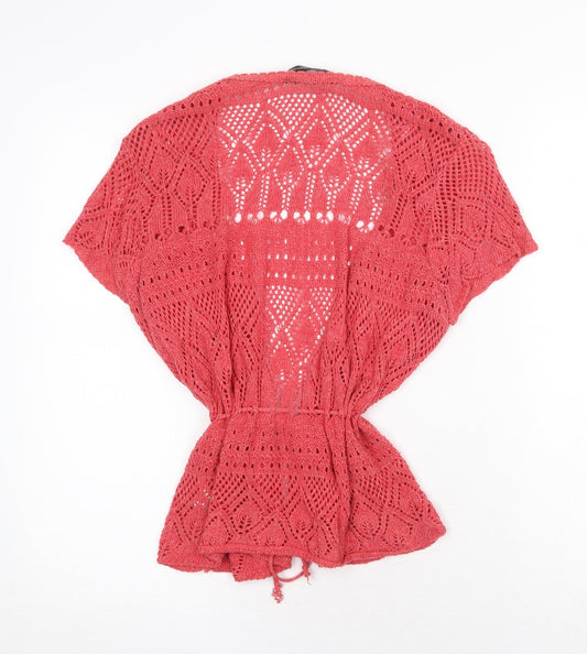 Womens UK Size 14 Dorothy Perkins Red Cardigan Jumper