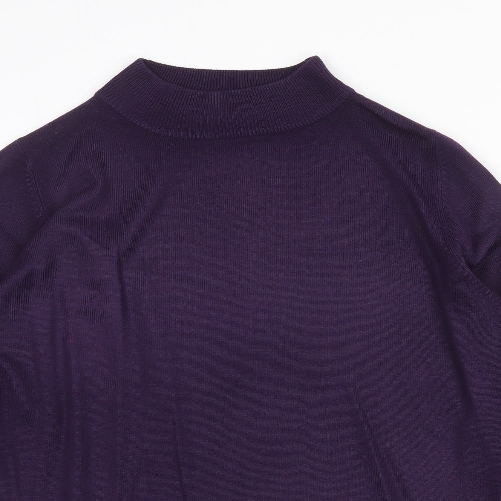 Womens UK Size 10 Garfield & Marks Purple Pullover Jumper