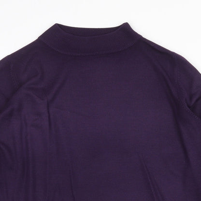 Womens UK Size 10 Garfield & Marks Purple Pullover Jumper