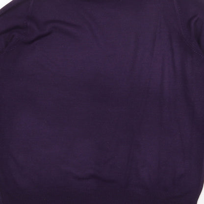 Womens UK Size 10 Garfield & Marks Purple Pullover Jumper
