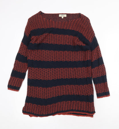 Womens UK Size S Papaya Orange Pullover Jumper