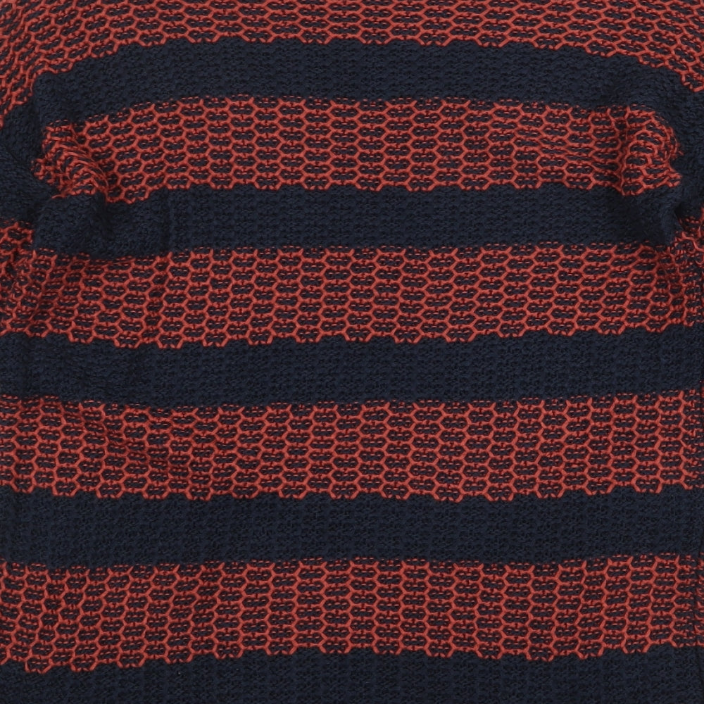 Womens UK Size S Papaya Orange Pullover Jumper