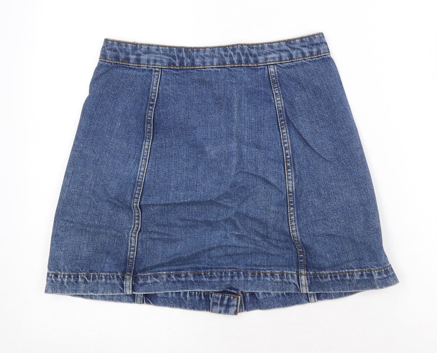 Womens UK Size 26 in Topshop Mini Denim Skirt