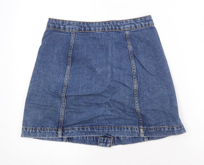 Womens UK Size 26 in Topshop Mini Denim Skirt
